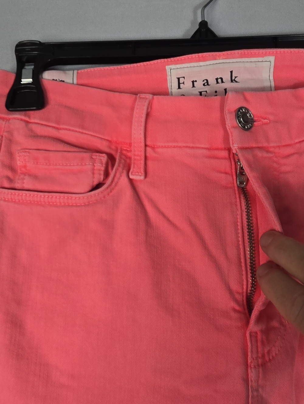 Frank & Eileen Faded Pink Coral Jean Size 27 Stretch Denim Sligo AS IS SPOT - Picture 8 of 16